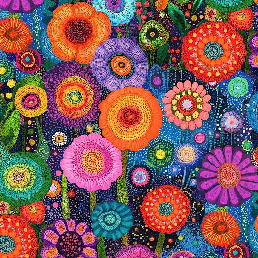 Jubilant / Bright Floral in Multi