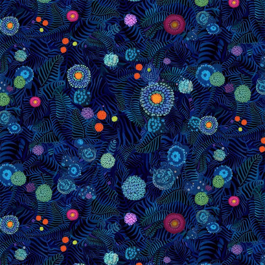 Jubilant / Night Floral in Sapphire