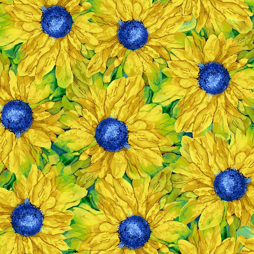 Provence / Packed Sunflowers in Yellow