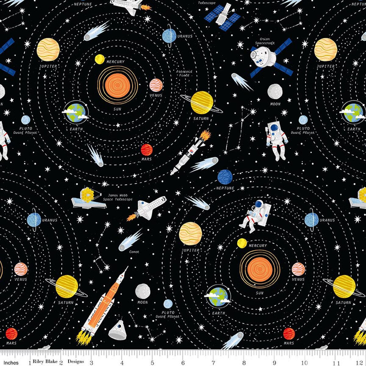 Reach for the Stars with NASA / Galaxy in Black Glow in the Dark