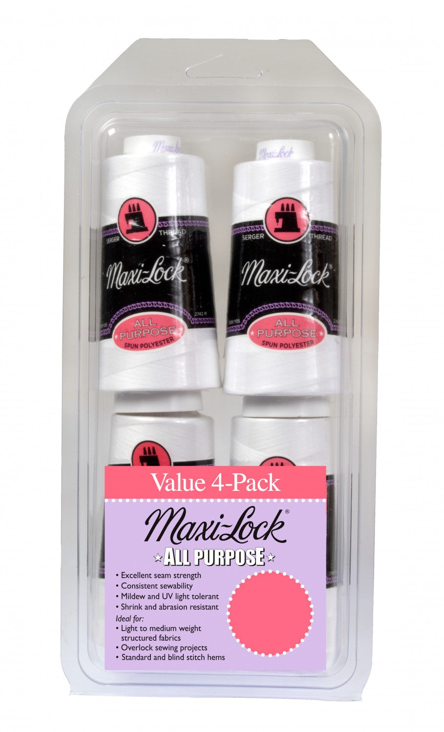 Maxi-Lock® All Purpose Thread Set / White