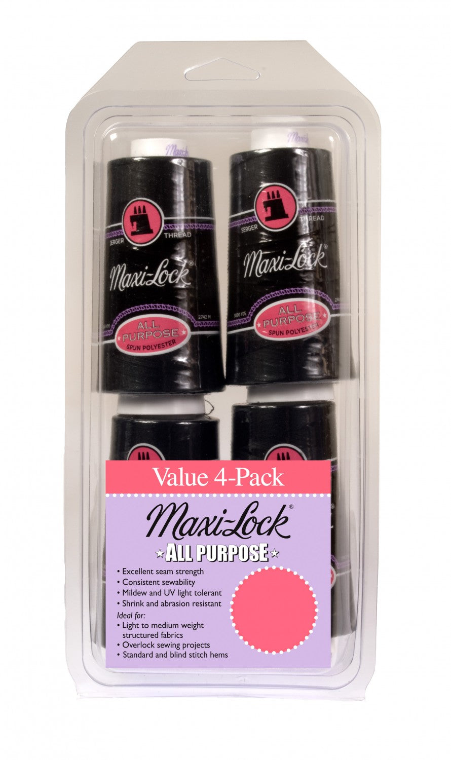 Maxi-Lock® All Purpose Thread Set / Black