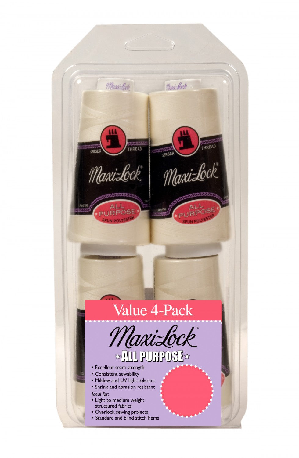 Maxi-Lock® All Purpose Thread Set / Eggshell