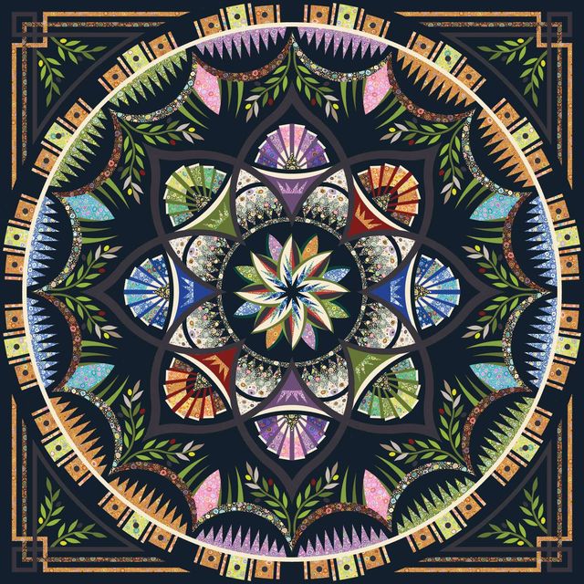 Arcadia: Queen Kaffe Fassett Roman Glass Fabric Kit (PRE-ORDER)