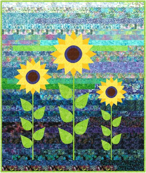 Sunny Flowers Quilt Kit