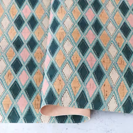 Precut Diamond in the Rough Cork Fabric