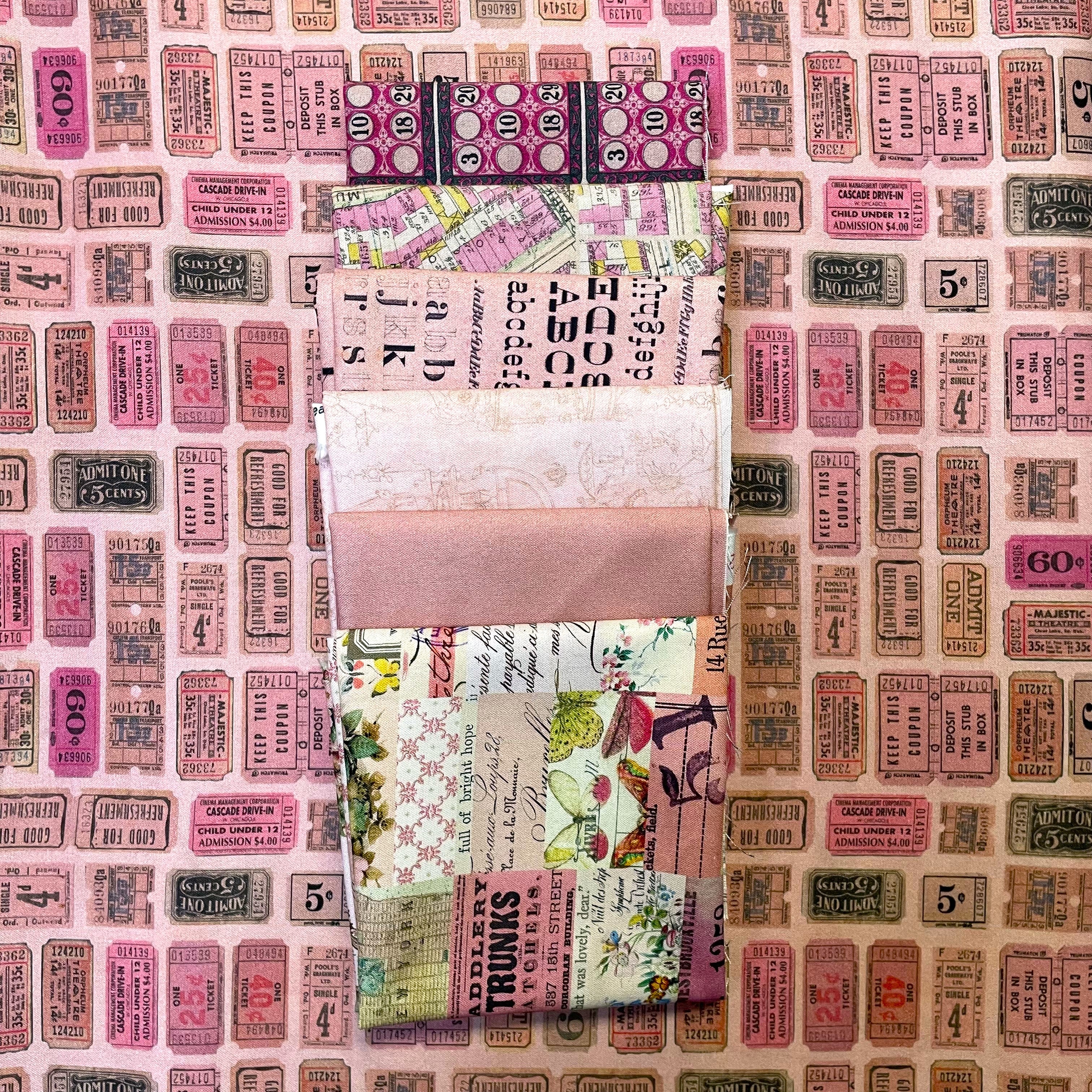 Stars of Asheville Fabric Kit / Pink Palette