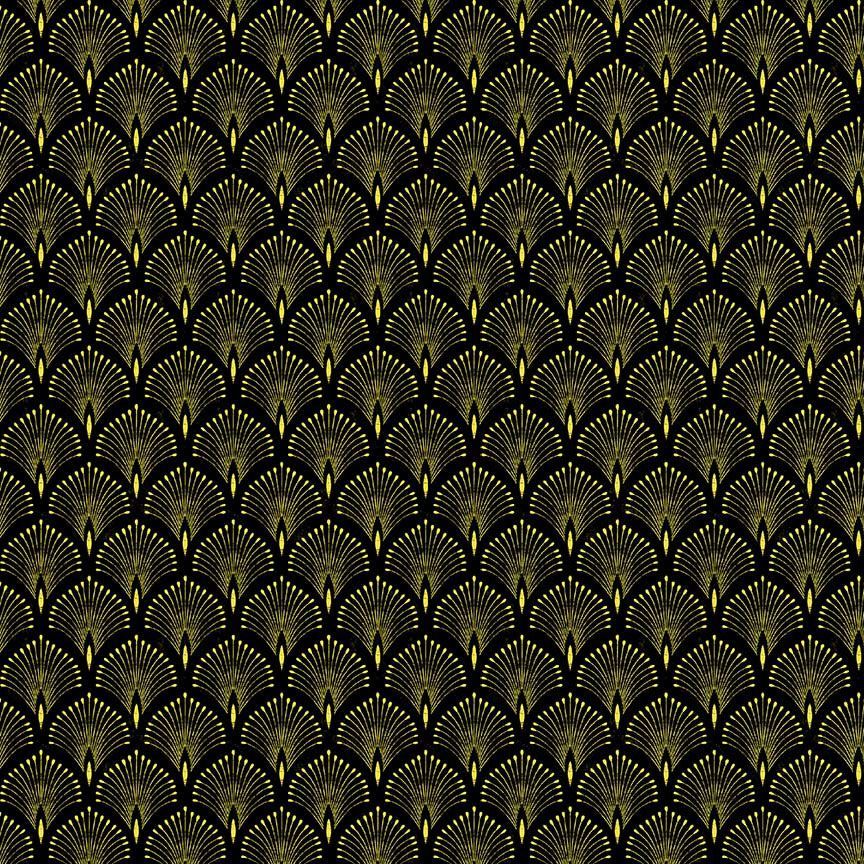 Imperial Bloom / Scallops in Black