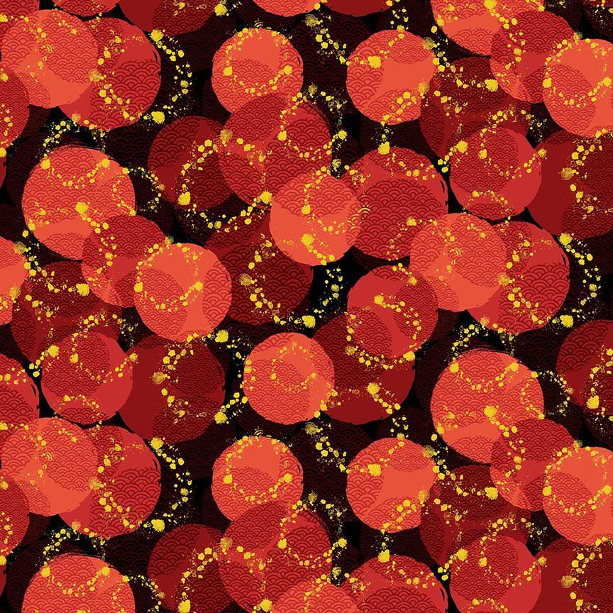 Imperial Bloom / Medallion in Red