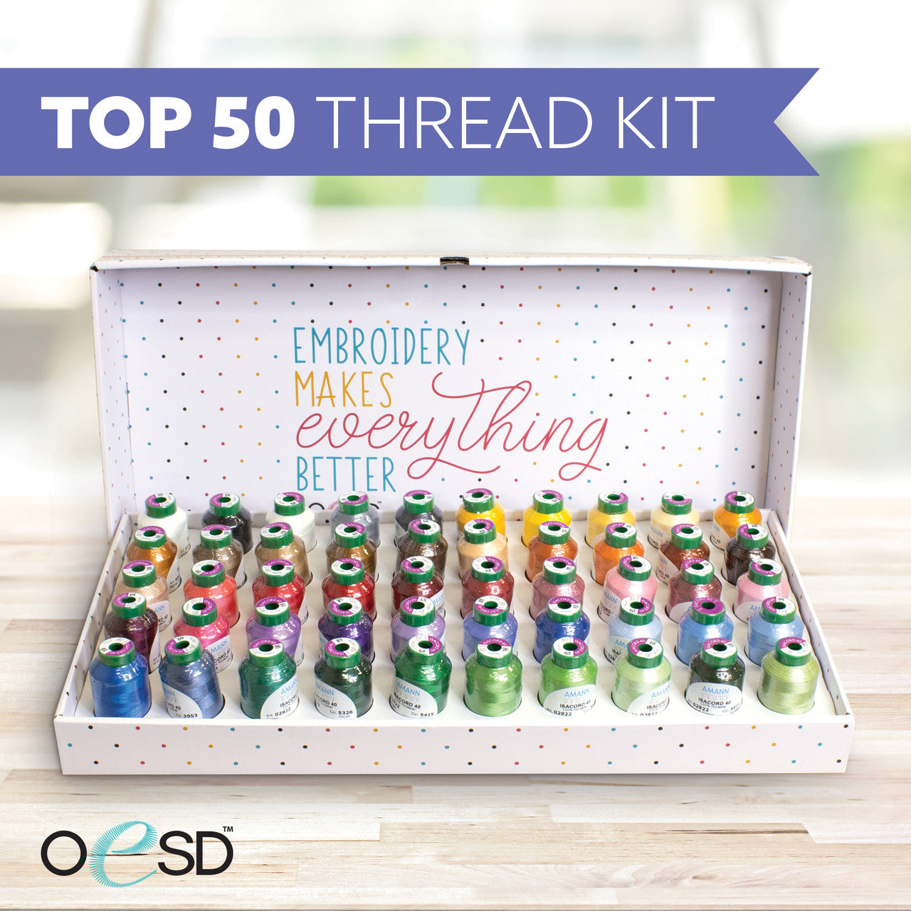 Isacord Top 50 Thread Kit