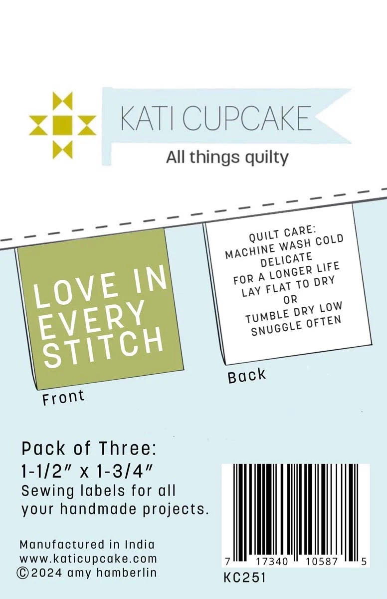 Love In Every Stitch Sew-In Labels