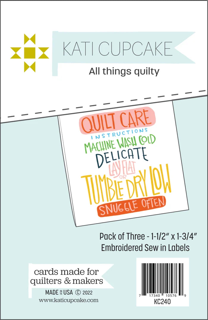 Quilt Care Sew-In Labels