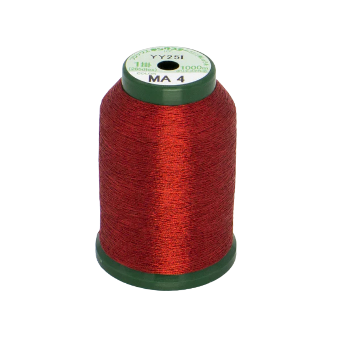 KingStar Metallic Embroidery Thread / Red