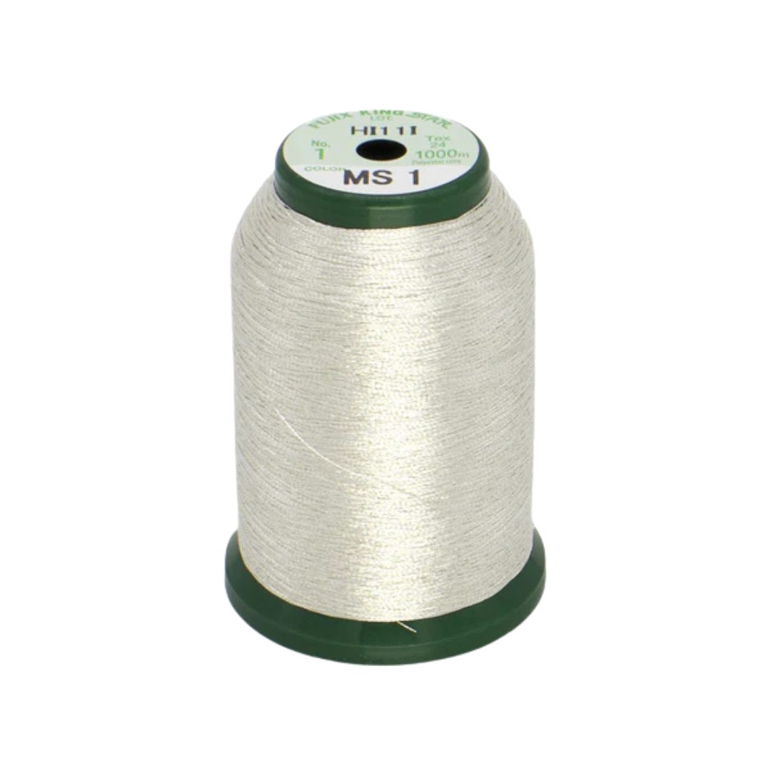 KingStar Metallic Embroidery Thread / Silver