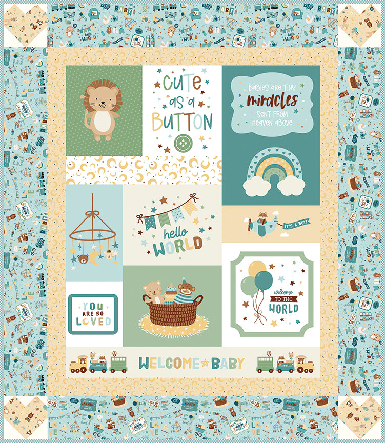 Baby Boy Quilt Kit