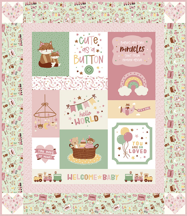 Baby Girl Quilt Kit