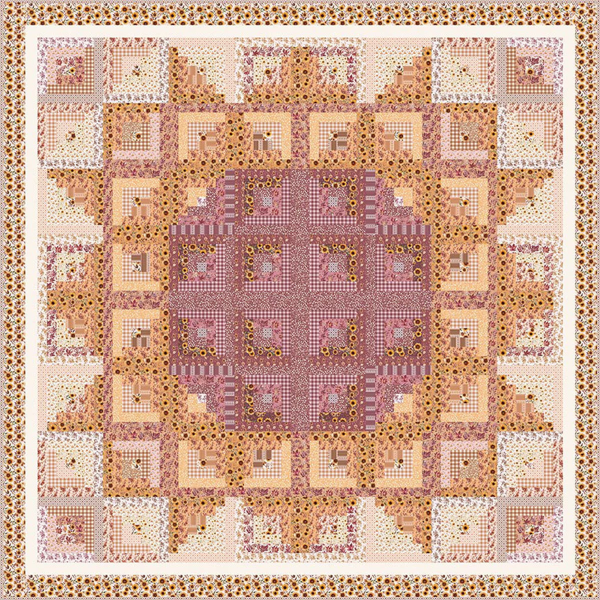 Sunflower in the Cabin Quilt Kit