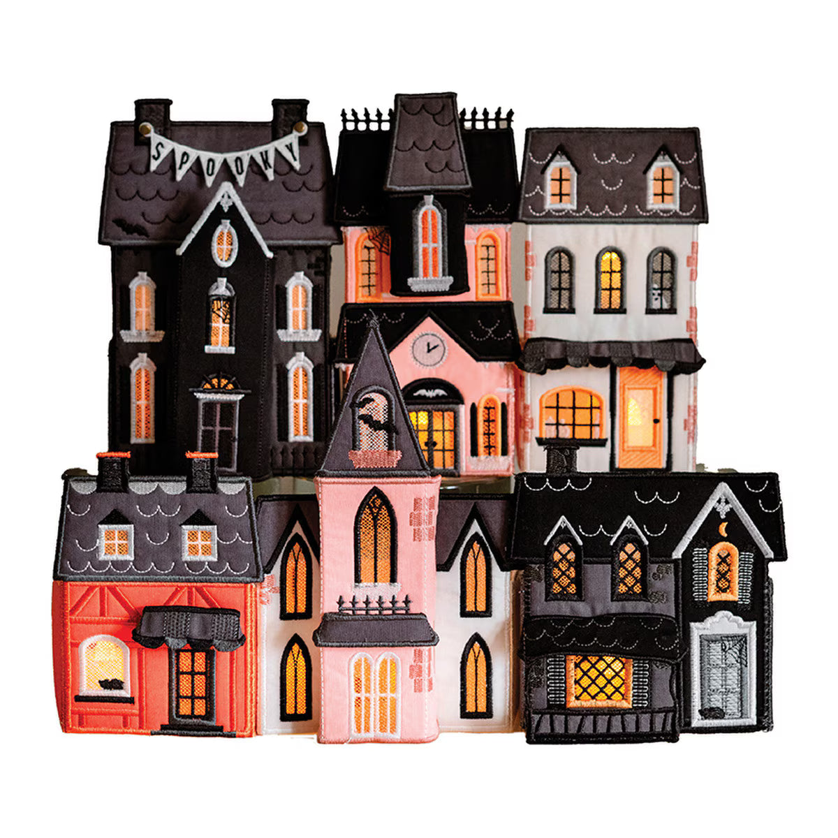 Frank 'N Town Machine Embroidery Fabric Only Kit