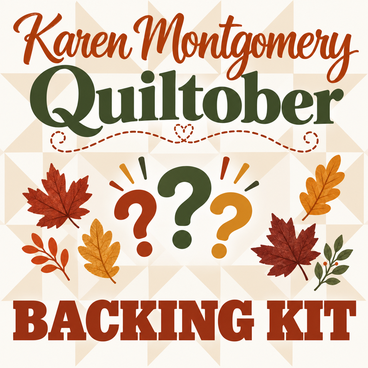 KM Quiltober 2026 / Backing Kit