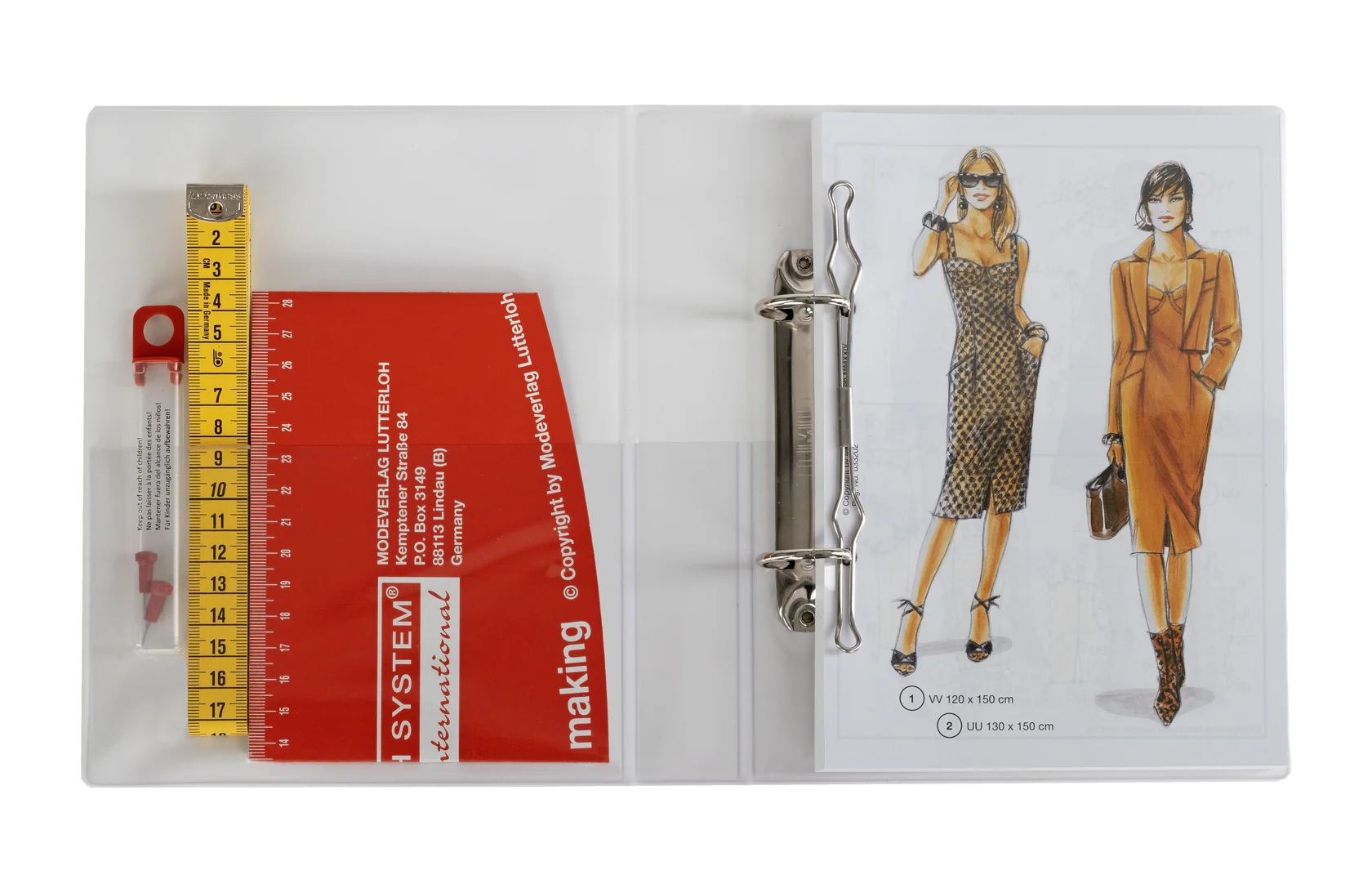 Lutterloh System Guide Book w/ Tailor & Designer Curve Rulers