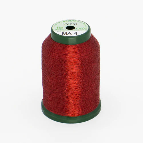 KingStar Metallic Embroidery Thread - Red