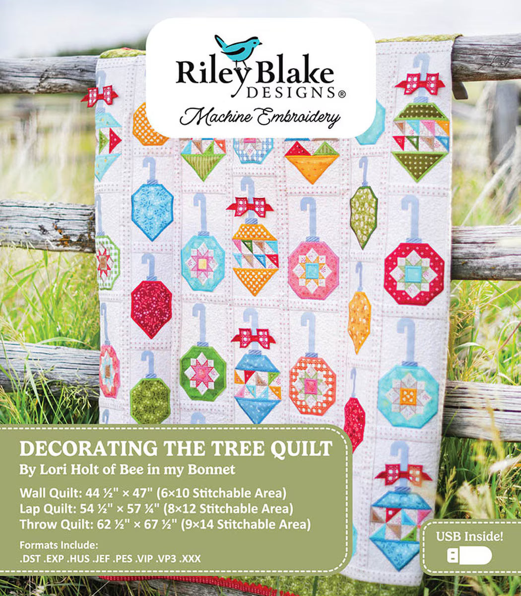 Machine Embroidery USB / Decorating The Tree Quilt