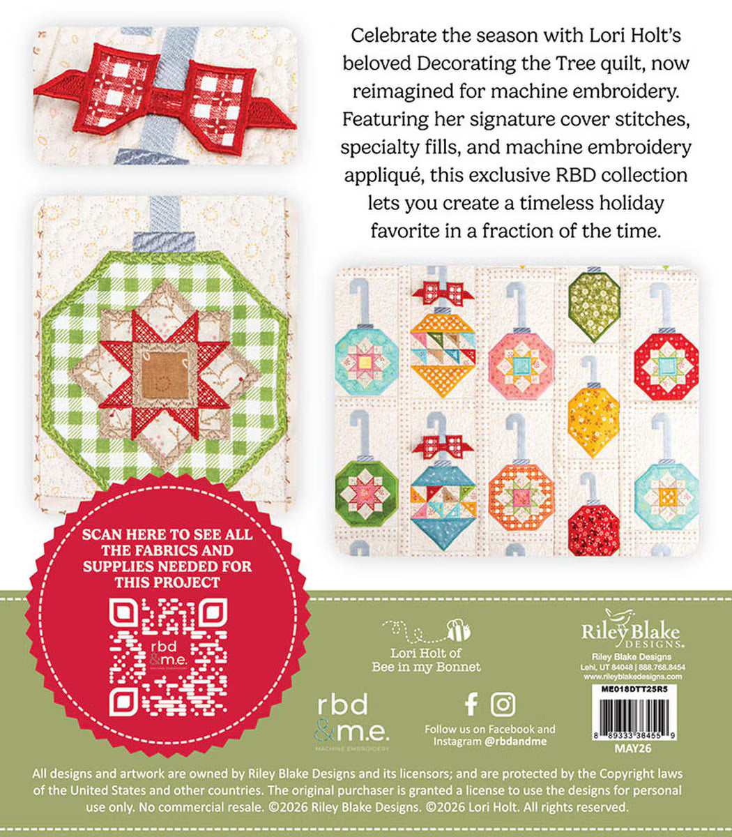 Machine Embroidery USB / Decorating The Tree Quilt