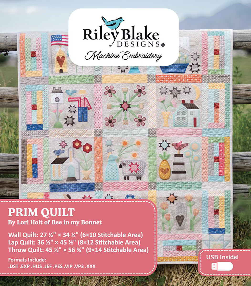 Machine Embroidery USB / Prim Quilt