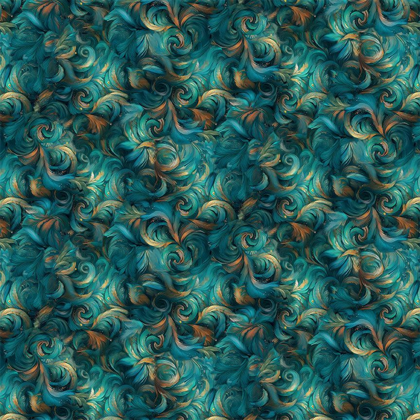 Wild Wings / Packed Owl Feathers in Blue