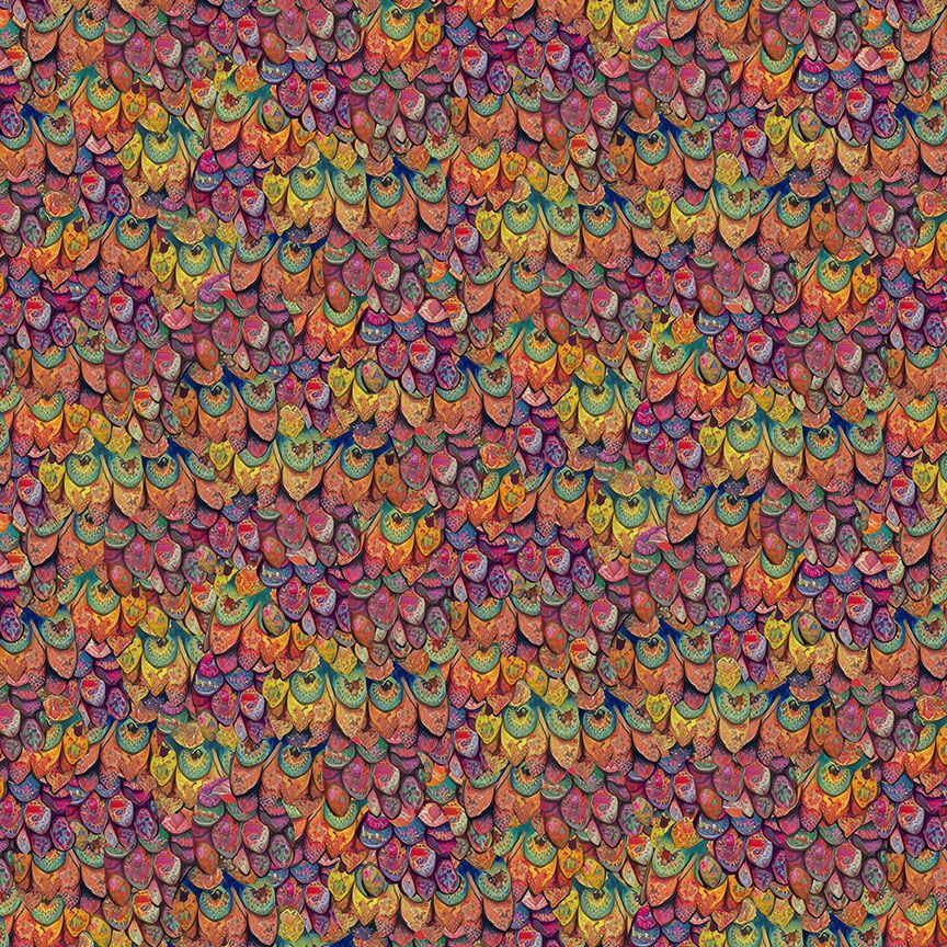 Wild Wings / Geo Packed Owl Feathers in Multi