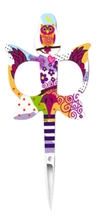 3.5" Owl and Parrot Scissors