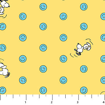 Peanuts / Snoopy Dot in Yellow — Poppy Quilt N Sew