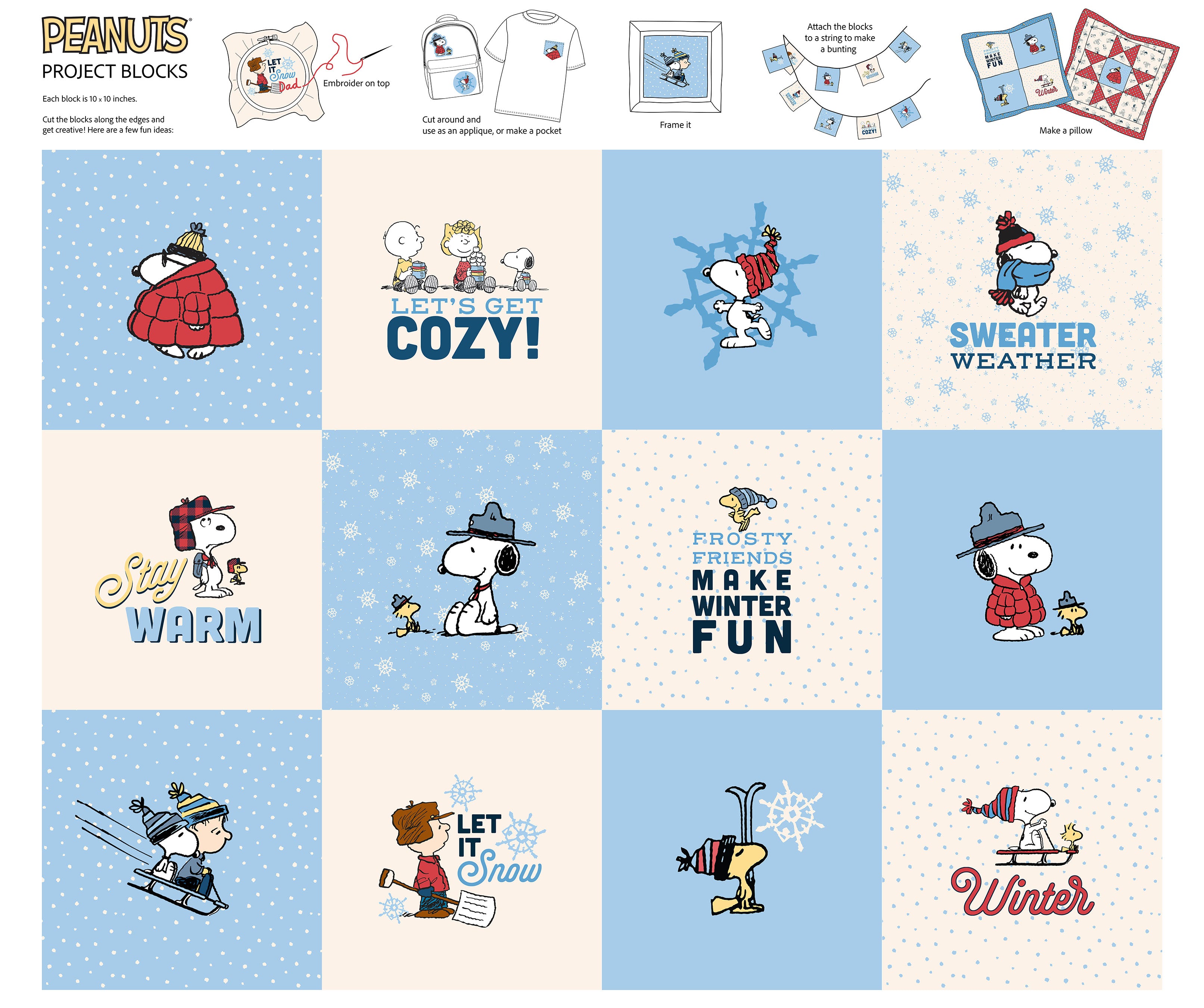 Frosty Friends Project Blocks Panel