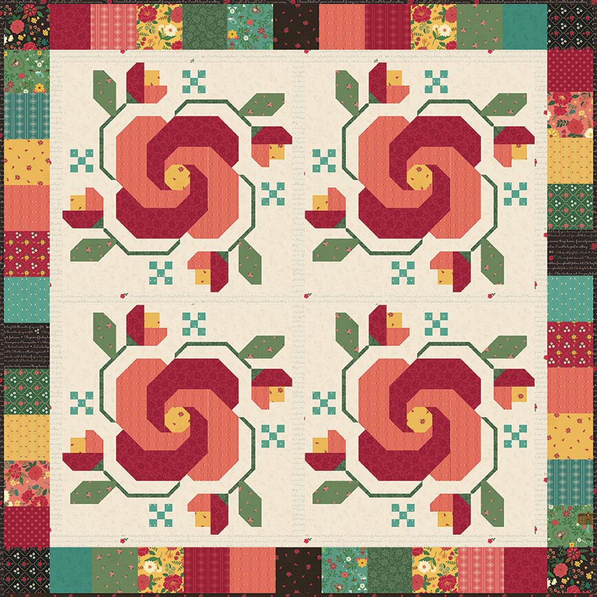 Rose In Bloom Pattern