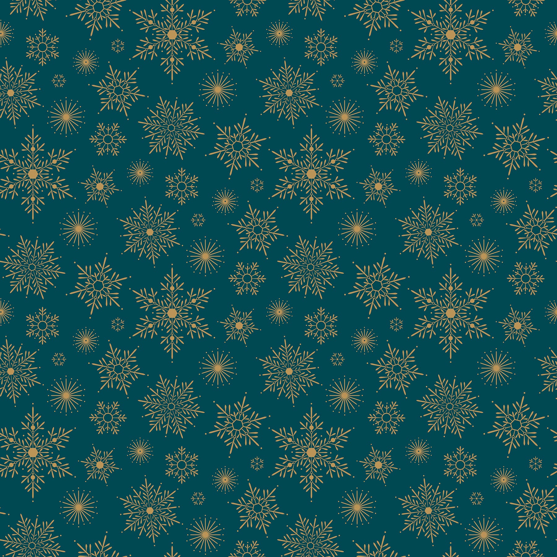 Shimmer Sparkle / Snowflake in Teal