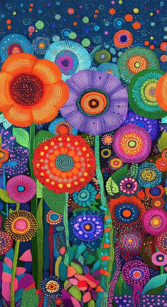Jubilant Floral Panel