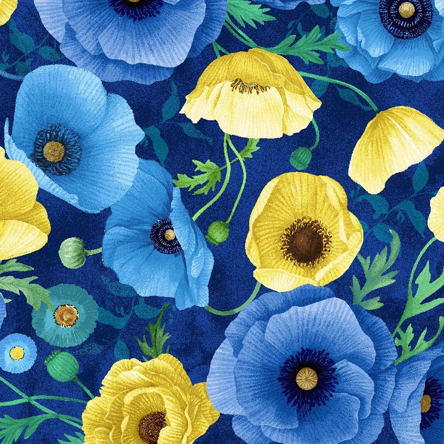 Poppy Serenade / Focal in Navy