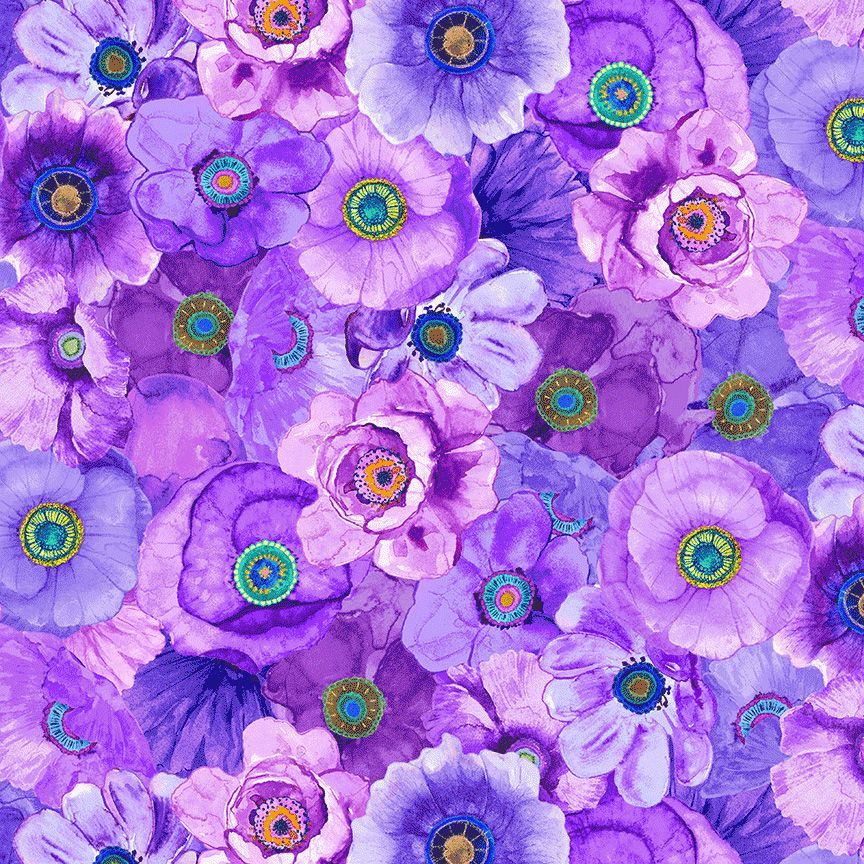 On The Bright Side / Packed Poppies in Lavender