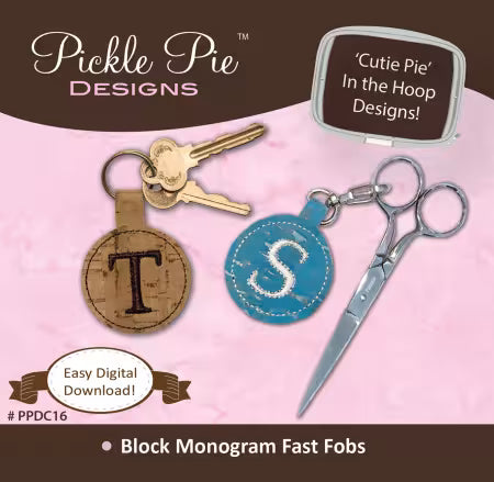 Block Monogram Fast Fobs