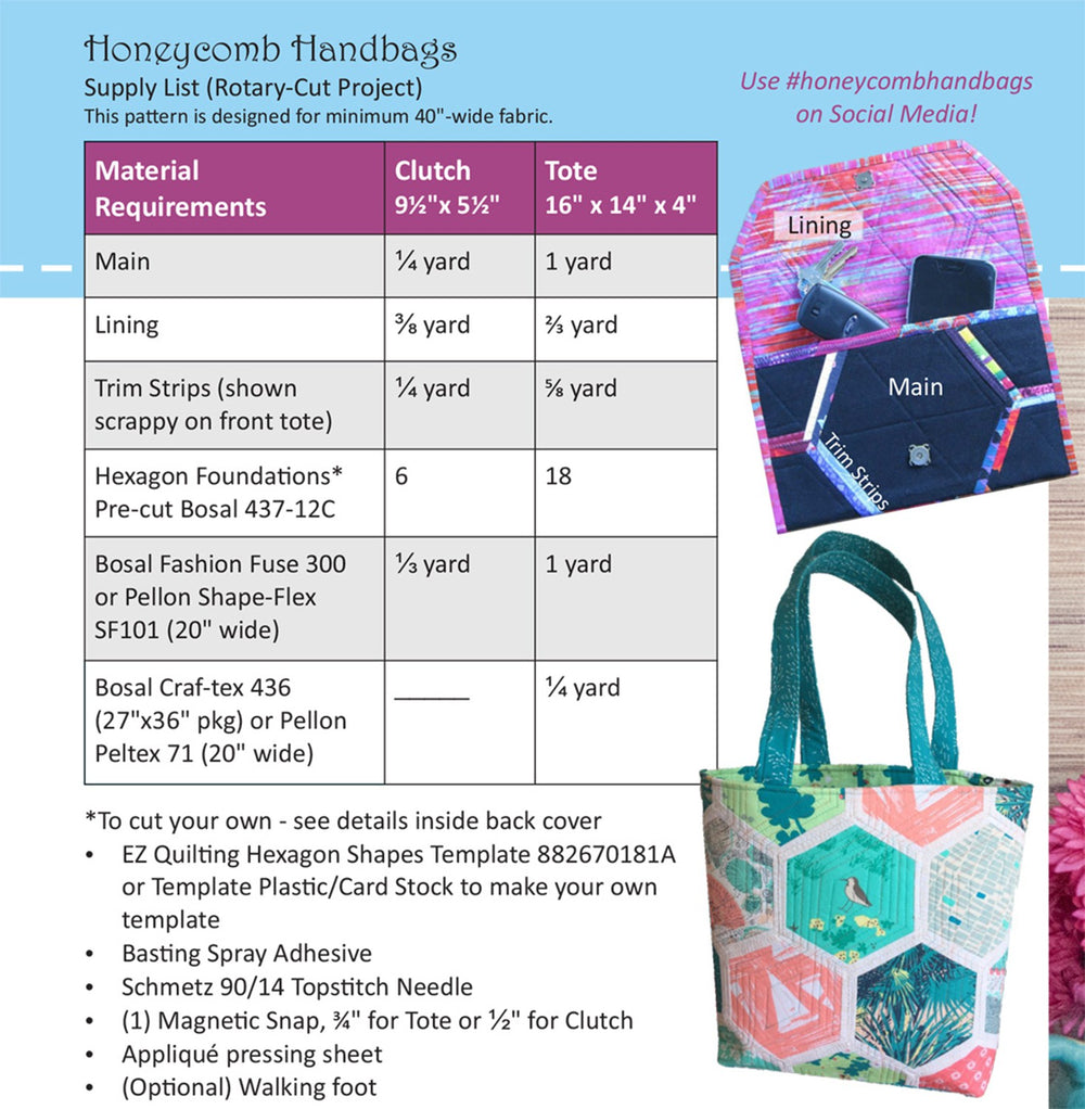 Honeycomb Handbag Pattern