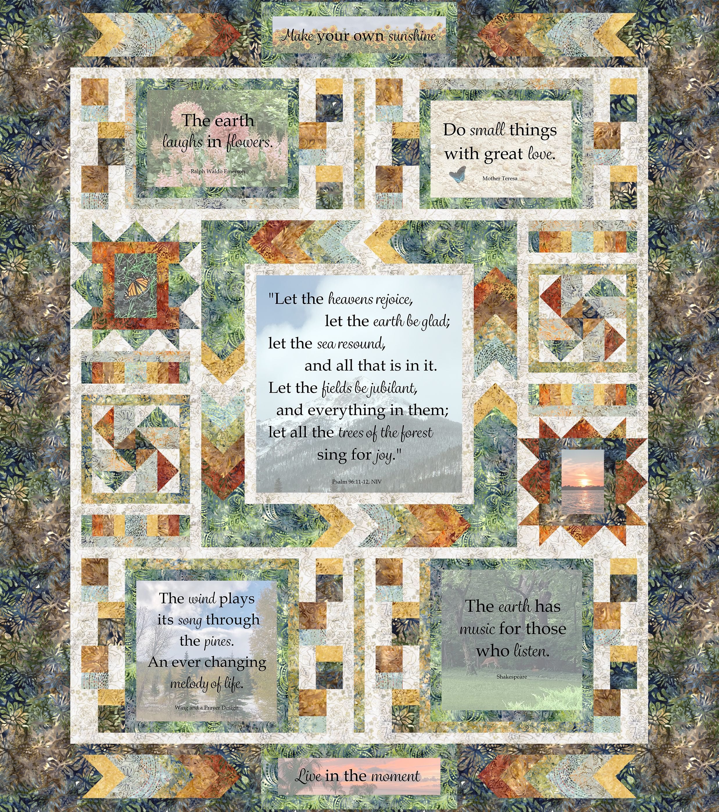 Nature's Symphony Quilt Kit