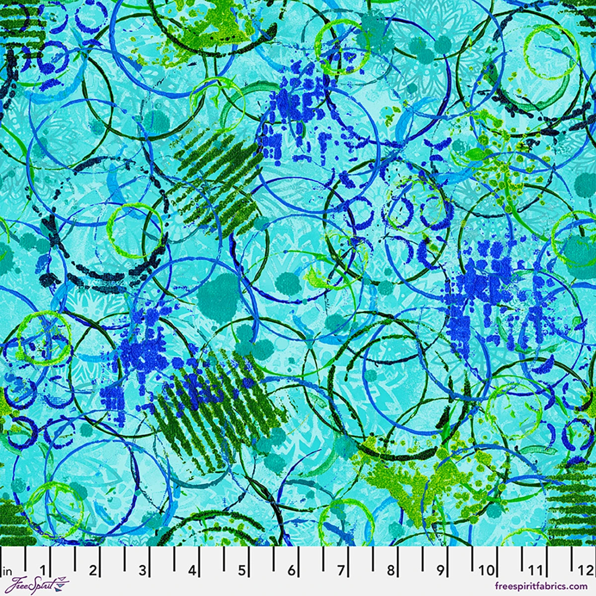 Radiant Grove / Echo Rings in Aqua