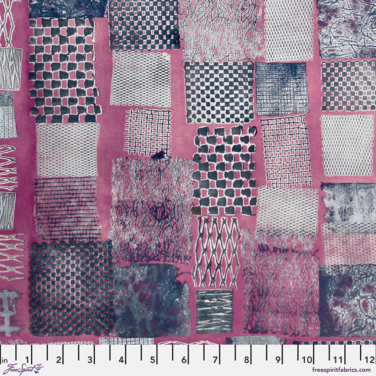 Into Focus / Pink Patchwork in Boysenberry