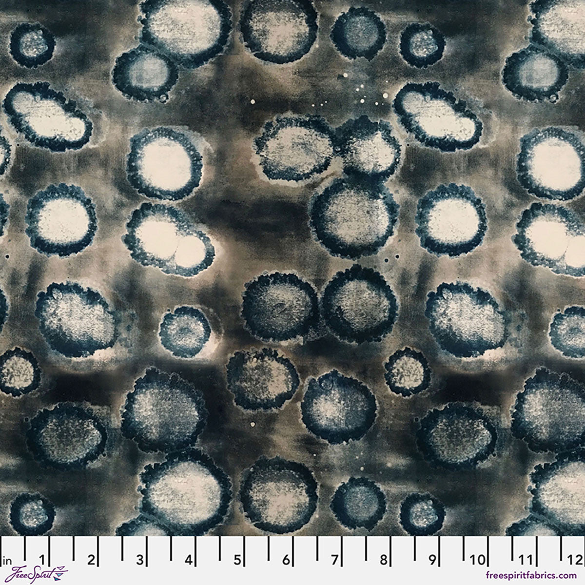 Into Focus / Ink Dots in Dark Teal