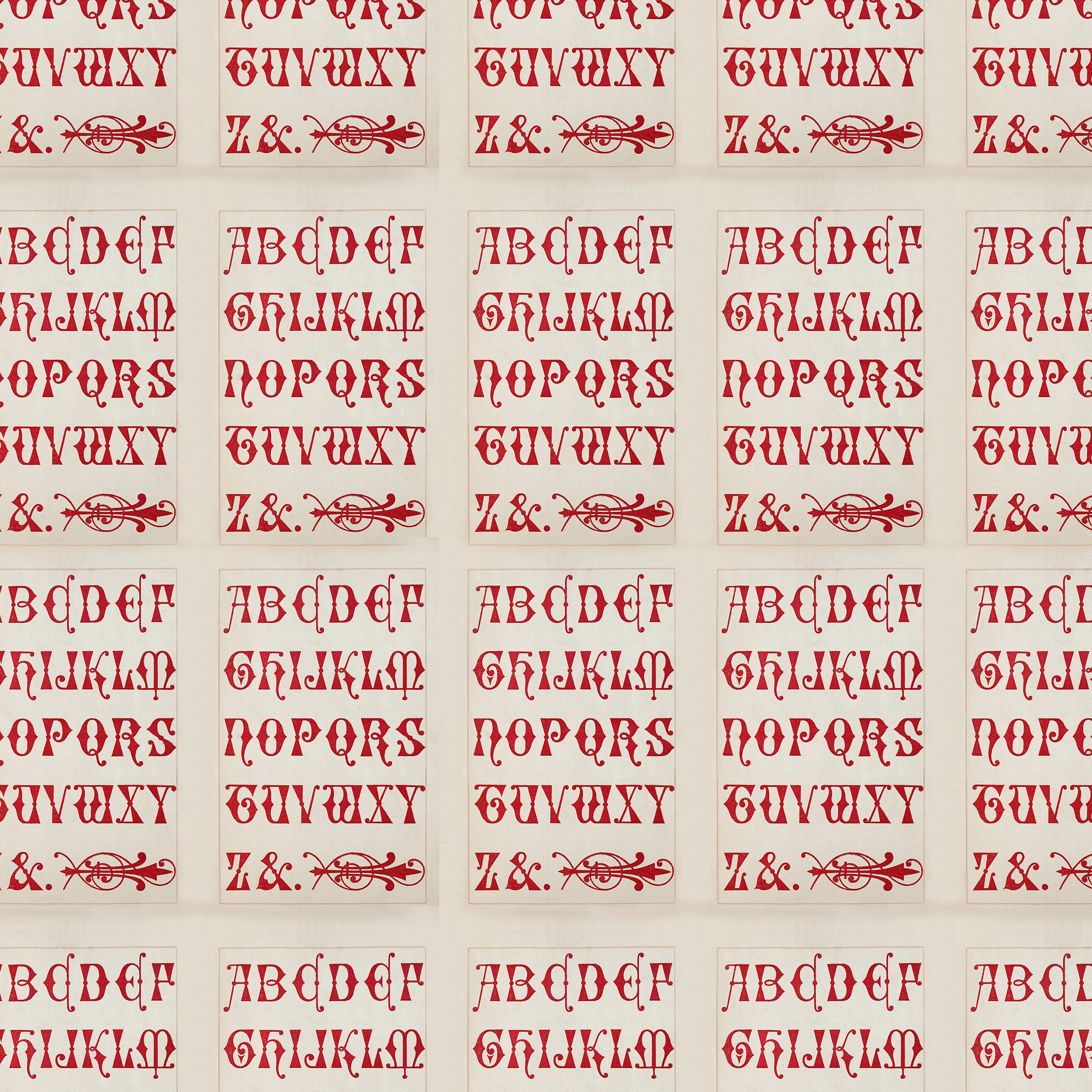 Red Palette / Typography