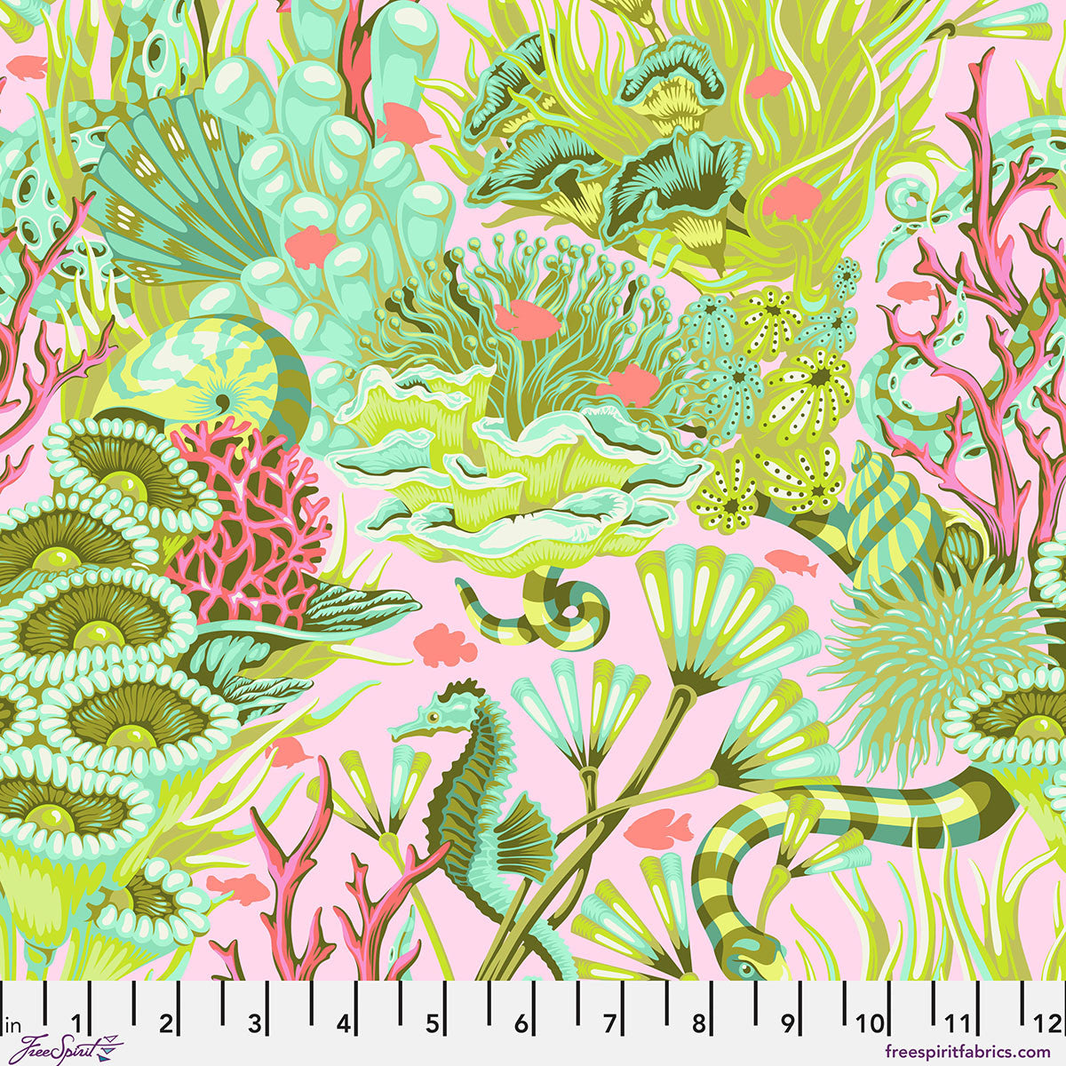 Floral Reef / Reef What You Sew - Coralline