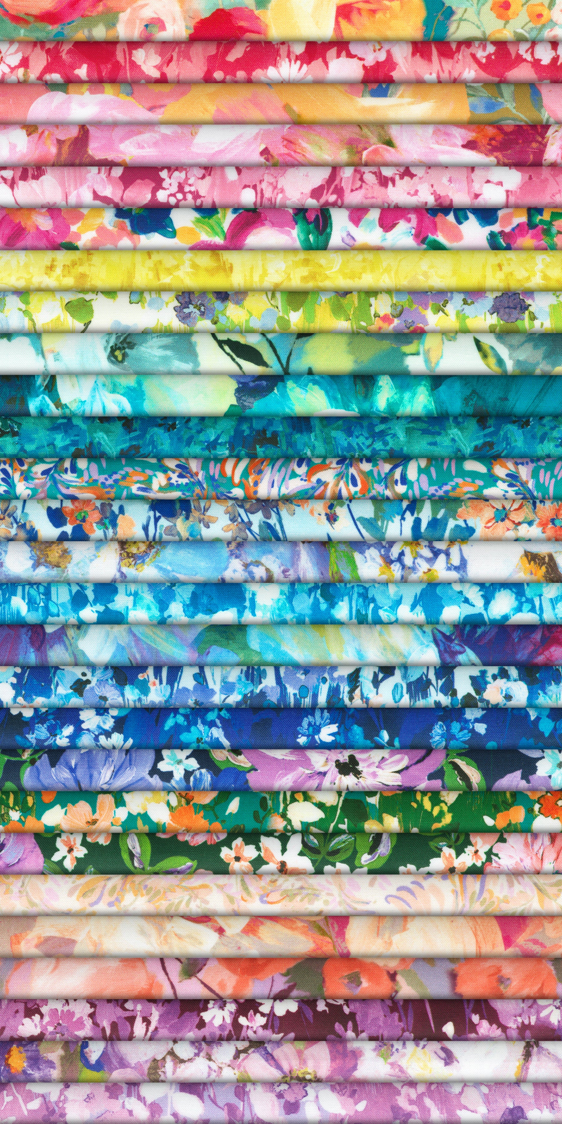 Painterly Petals: Valley 2.5" Strips