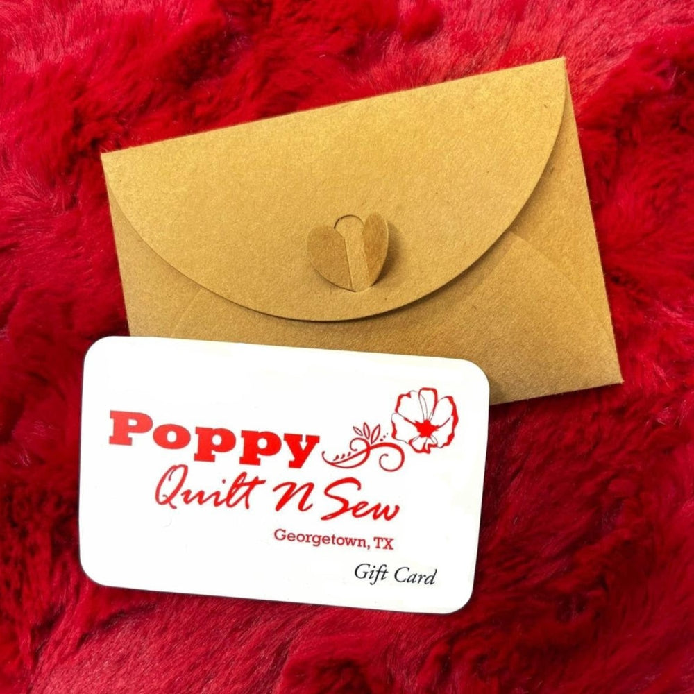 Poppy Quilt N Sew Gift Card