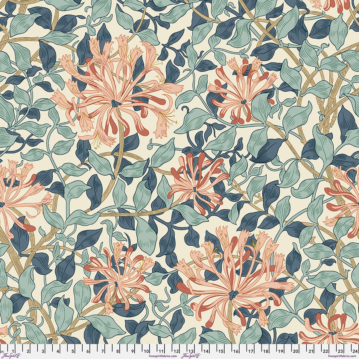 108" The Original Morris & Co. / Honeysuckle in Aqua