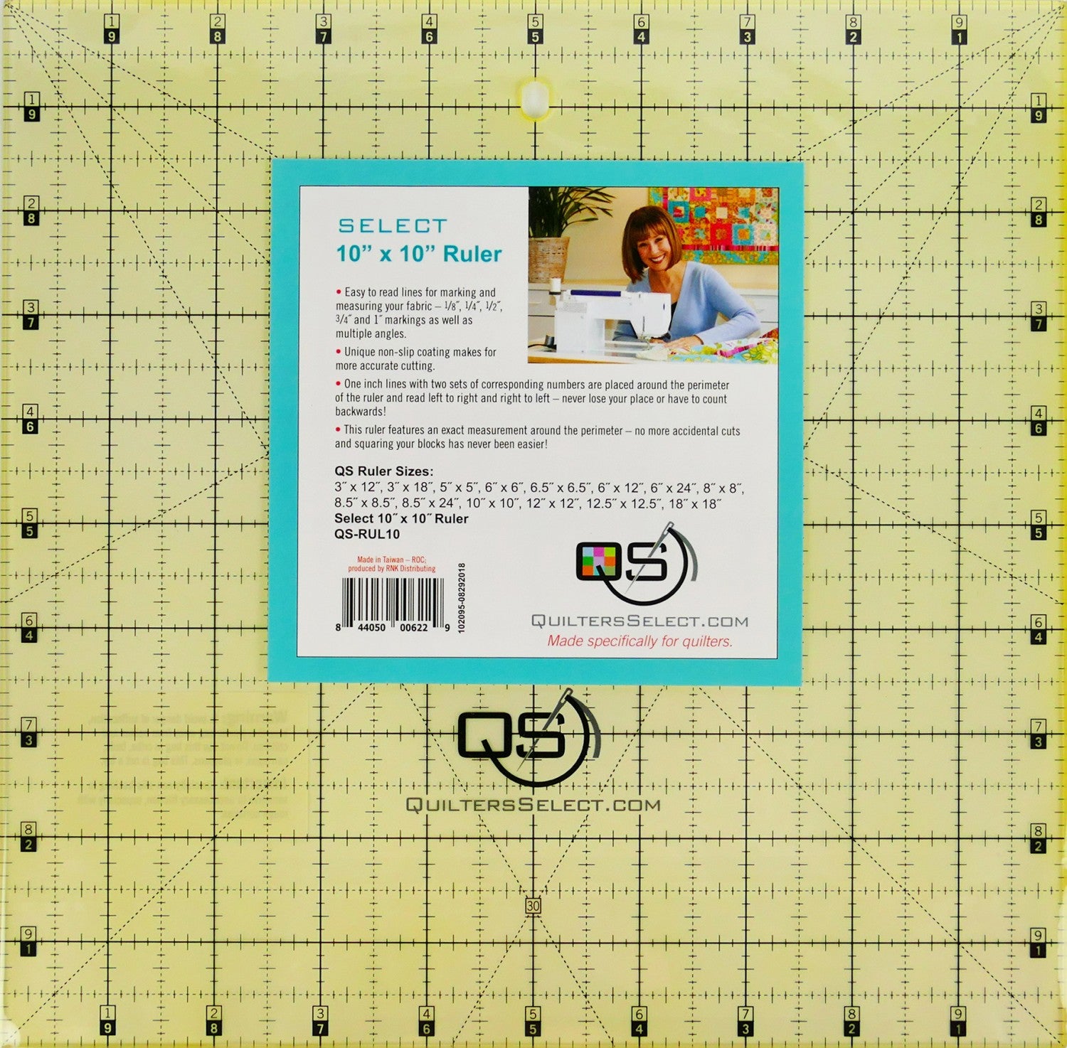 10" x 10" Non-Slip Ruler